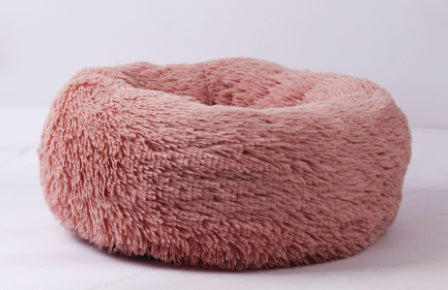 Small Dogs Round Plush Cat Litter Kennel Pet Nest Mat
